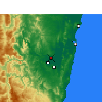 Nearby Forecast Locations - Grafton Res. - Χάρτης