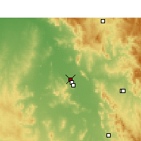 Nearby Forecast Locations - Gunnedah - Χάρτης