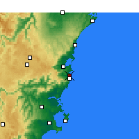 Nearby Forecast Locations - Kiama - Χάρτης