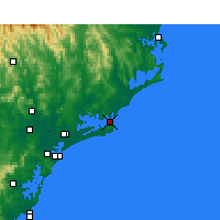 Nearby Forecast Locations - Nelson Bay - Χάρτης