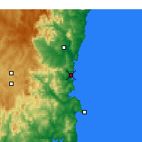 Nearby Forecast Locations - Merimbula - Χάρτης