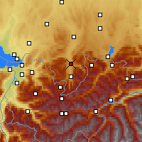 Nearby Forecast Locations - Άλπεις του Άλγκοου - Χάρτης