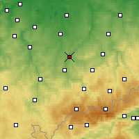 Nearby Forecast Locations - Glauchau - Χάρτης