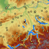 Nearby Forecast Locations - Reinach - Χάρτης