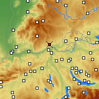 Nearby Forecast Locations - Waldshut-Tiengen - Χάρτης