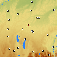 Nearby Forecast Locations - Νταχάου - Χάρτης