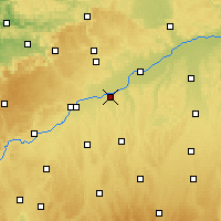 Nearby Forecast Locations - Günzburg - Χάρτης