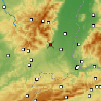 Nearby Forecast Locations - Cernay - Χάρτης