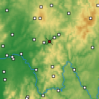 Nearby Forecast Locations - Bad Soden-Salmünster - Χάρτης