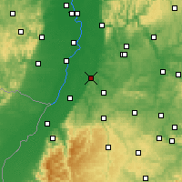 Nearby Forecast Locations - Bruchsal - Χάρτης