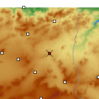 Nearby Forecast Locations - El Aouinet - Χάρτης