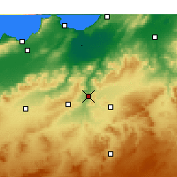 Nearby Forecast Locations - Bou Hanifia - Χάρτης
