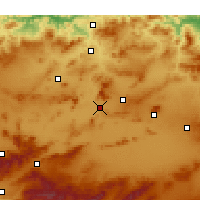 Nearby Forecast Locations - Aïn Kercha - Χάρτης