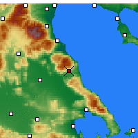 Nearby Forecast Locations - ος Αγιάς - Χάρτης