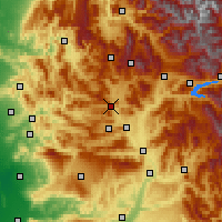 Nearby Forecast Locations - Serres - Χάρτης