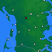 Nearby Forecast Locations - Lintrup Sogn - Χάρτης