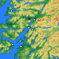 Nearby Forecast Locations - Loch Eil - 