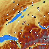 Nearby Forecast Locations - Φριμπούρ - Χάρτης