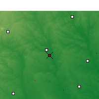 Nearby Forecast Locations - Warner Robins - Χάρτης