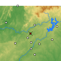 Nearby Forecast Locations - Cartersville - Χάρτης