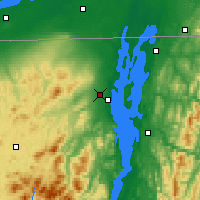 Nearby Forecast Locations - Plattsburgh - Χάρτης