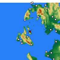 Nearby Forecast Locations - Ιθάκη - Χάρτης