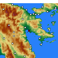 Nearby Forecast Locations - Ναύπλιο - Χάρτης