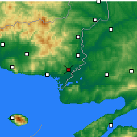Nearby Forecast Locations - Φέρες Έβρου - Χάρτης