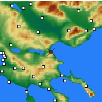 Nearby Forecast Locations - Σταυρός Θεσσαλονίκης - Χάρτης