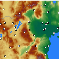Nearby Forecast Locations - Νάουσα - Χάρτης