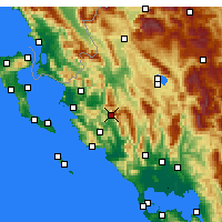 Nearby Forecast Locations - Παραμυθιά Θεσπρωτίας - Χάρτης