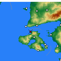 Nearby Forecast Locations - Μήθυμνα Λέσβου - Χάρτης