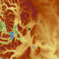 Nearby Forecast Locations - El Maitén - Χάρτης