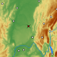 Nearby Forecast Locations - Bourg-en-Bresse - Χάρτης