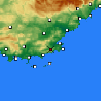 Nearby Forecast Locations - La Môle - Χάρτης
