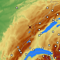 Nearby Forecast Locations - Pontarlier - Χάρτης