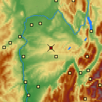 Nearby Forecast Locations - La Batie - Χάρτης