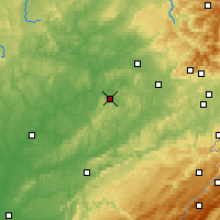 Nearby Forecast Locations - Vesoul - Χάρτης