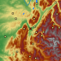 Nearby Forecast Locations - Γκρενόμπλ - Χάρτης