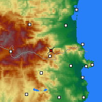 Nearby Forecast Locations - Arles-sur-Tech - Χάρτης
