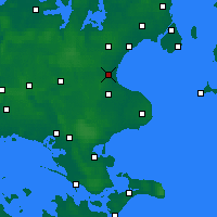 Nearby Forecast Locations - Køge - Χάρτης