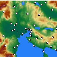 Nearby Forecast Locations - Εύοσμος - Χάρτης