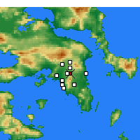 Nearby Forecast Locations - Αγία Παρασκευή Αττικής - Χάρτης