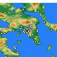 Nearby Forecast Locations - Γαλάτσι - Χάρτης