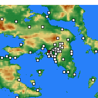 Nearby Forecast Locations - Χαϊδάρι - Χάρτης