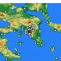 Nearby Forecast Locations - Καισαριανή - Χάρτης