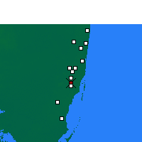 Nearby Forecast Locations - Hialeah - Χάρτης