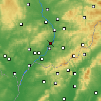 Nearby Forecast Locations - Uherské Hradiště - 