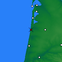 Nearby Forecast Locations - Mimizan - Χάρτης