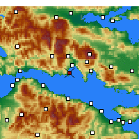 Nearby Forecast Locations - Γαλαξίδι - Χάρτης